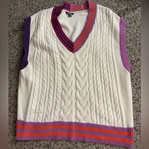 Wild Fable Striped Knit Sweater Vest